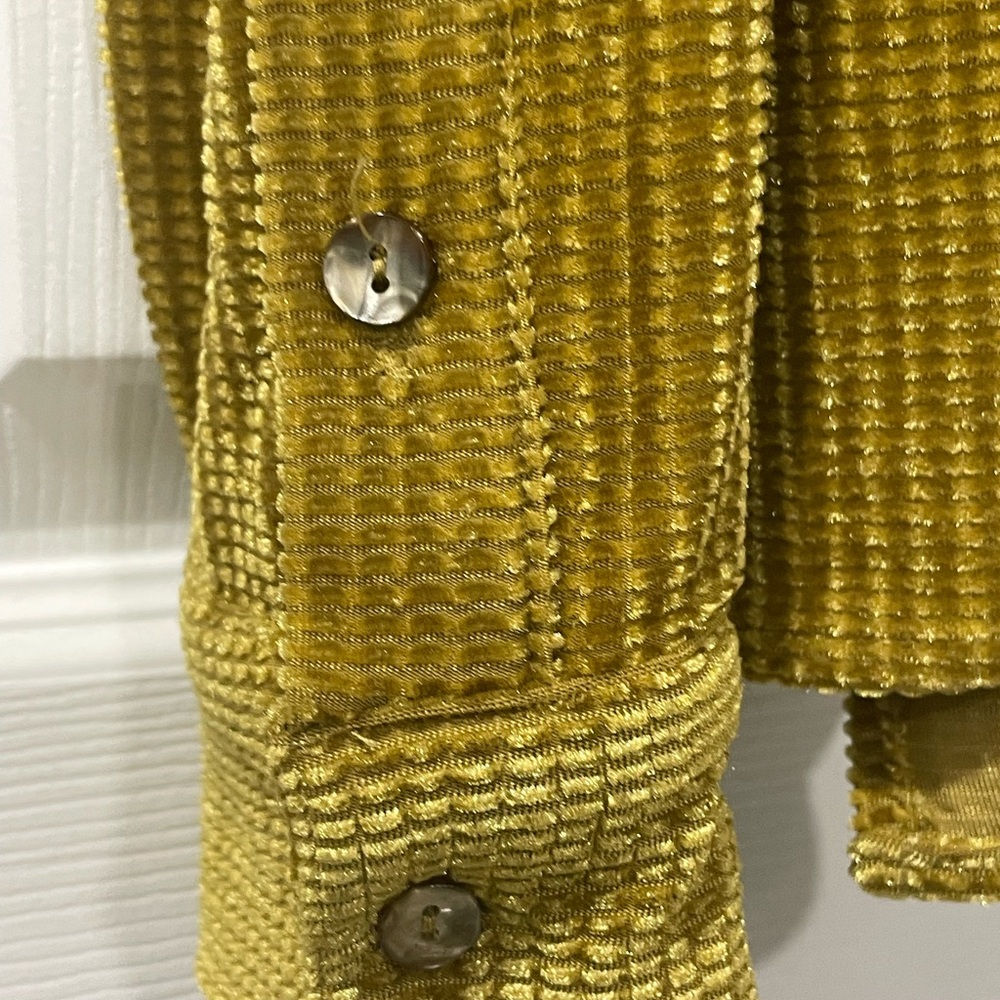 FRNCH Mustard Textured Blouse - Picture 4 of 8